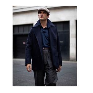 Express Men’s Cotton Navy Peacoat